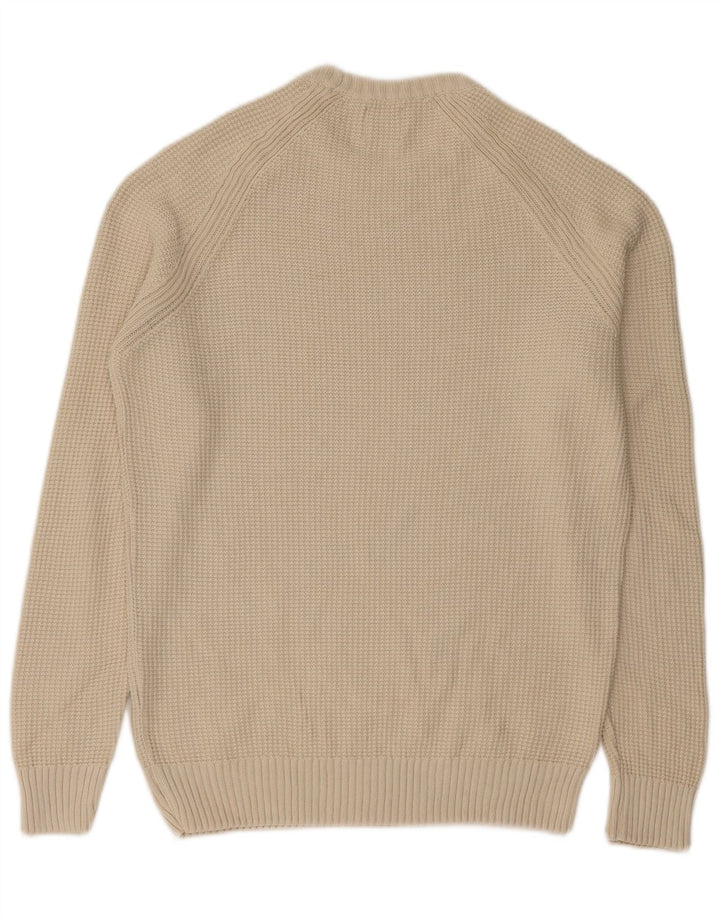 Zara Pull à col rond en coton beige moyen pour homme