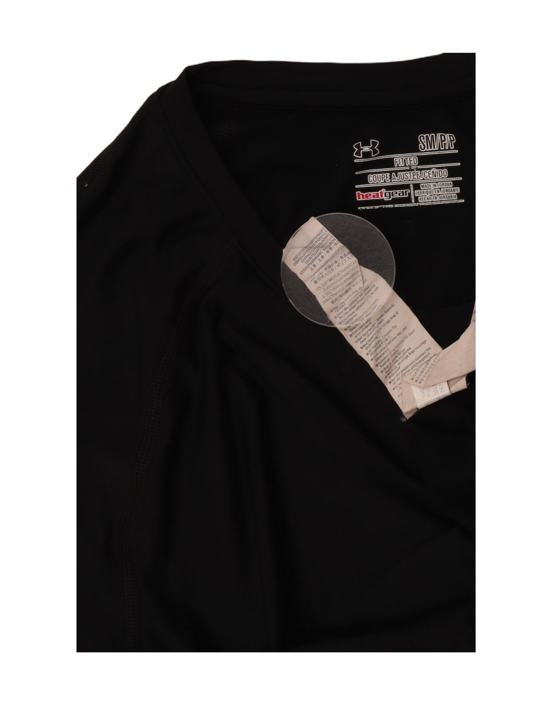 Under Armour Haut Heat Gear Homme Manches Longues Petit Noir Polyester