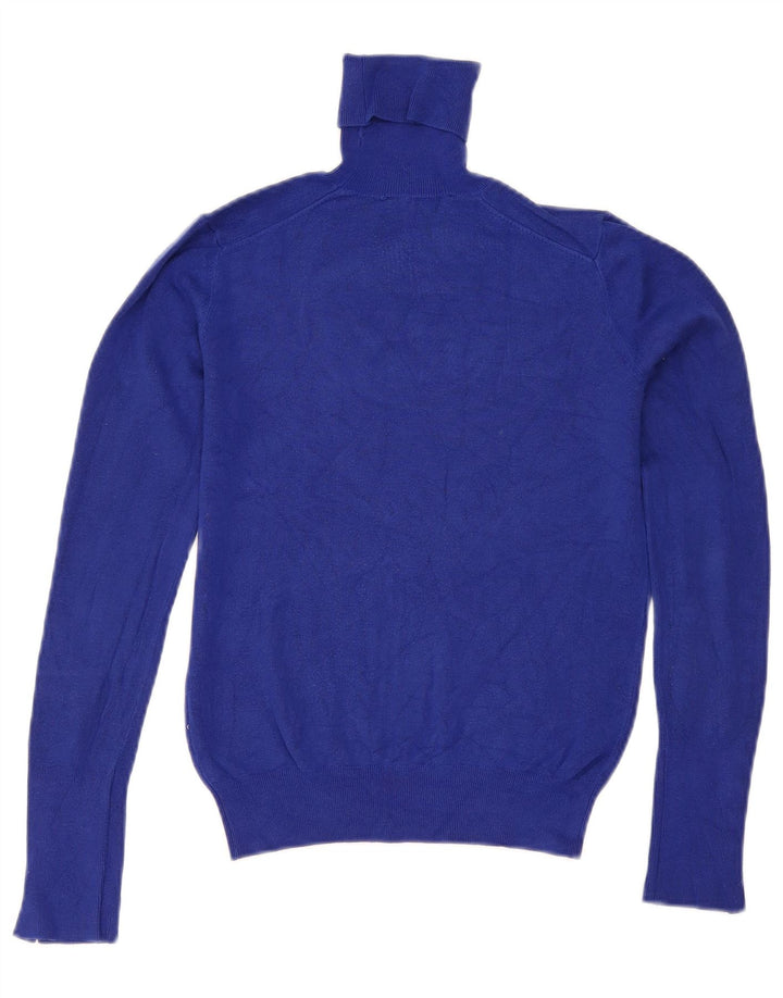 Zara Pull col roulé pour femme UK 10 Small Bleu marine