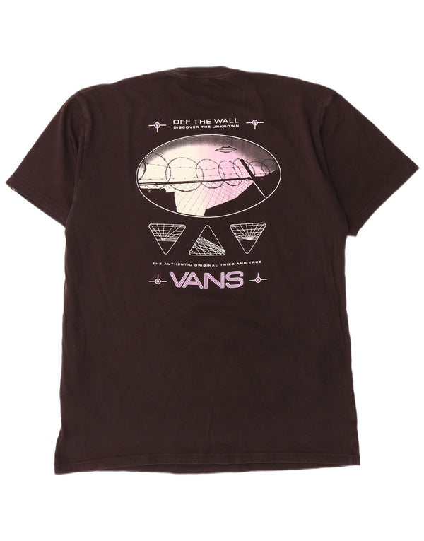 Vans T-shirt graphique coupe classique pour hommes, grand coton noir