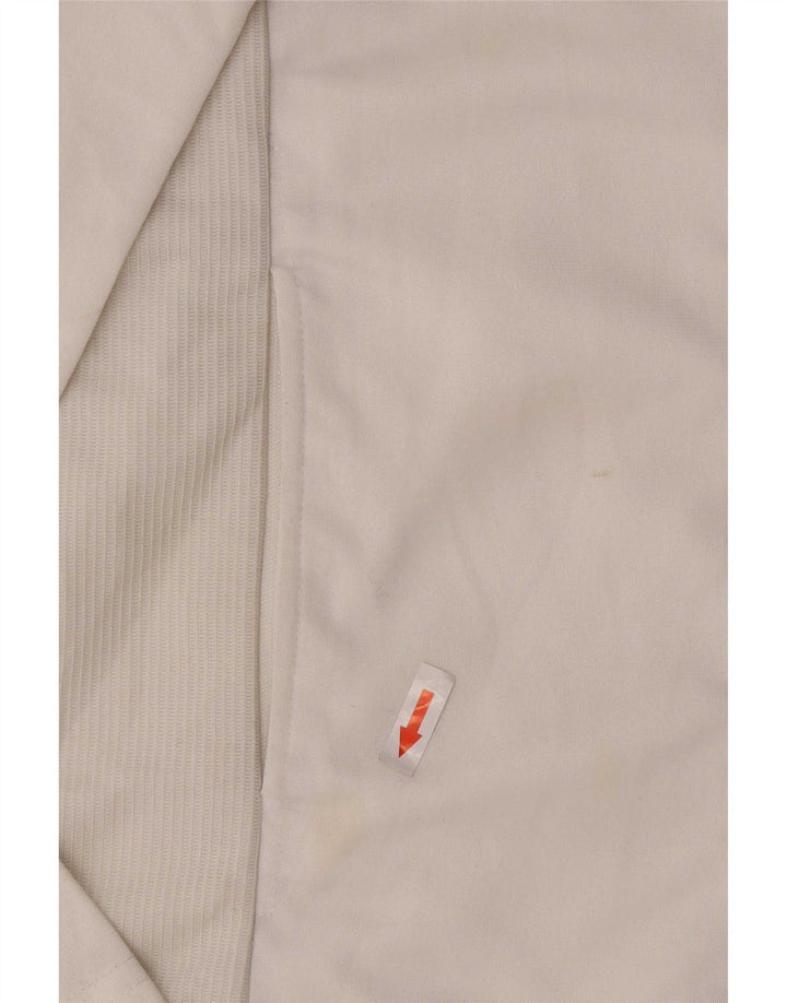 Asics Veste de survêtement pour femme UK 12 Medium Blanc Polyester