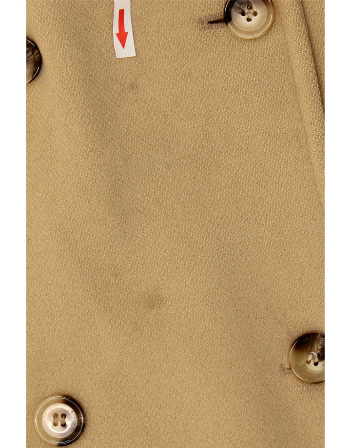 Marks & Spencer Manteau croisé pour femme UK 12 Laine beige moyen
