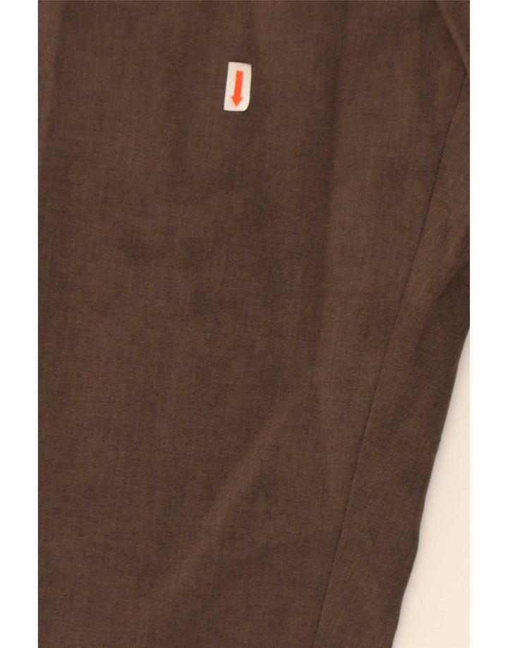 Farah Pantalon Chino Droit Homme W40 L31 Marron Polyester