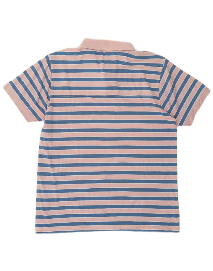 FILA Polo Homme Rose Moyen Rayé Coton