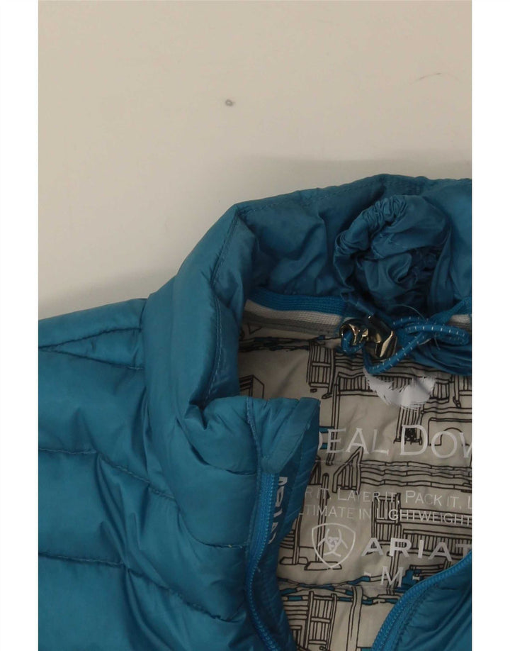 Ariat Gilet rembourré fille 9-10 ans Nylon bleu moyen