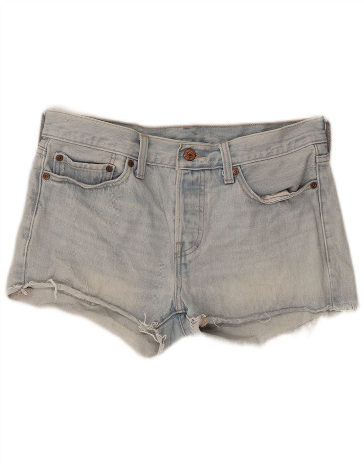 LEVI'S Short en Jean 501 Femme W27 Petit Bleu Coton