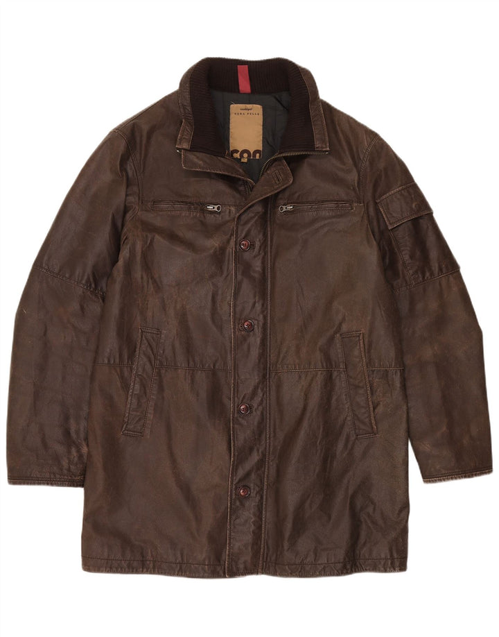 CONBIPEL Manteau en Cuir Homme IT 52 XL Cuir Marron