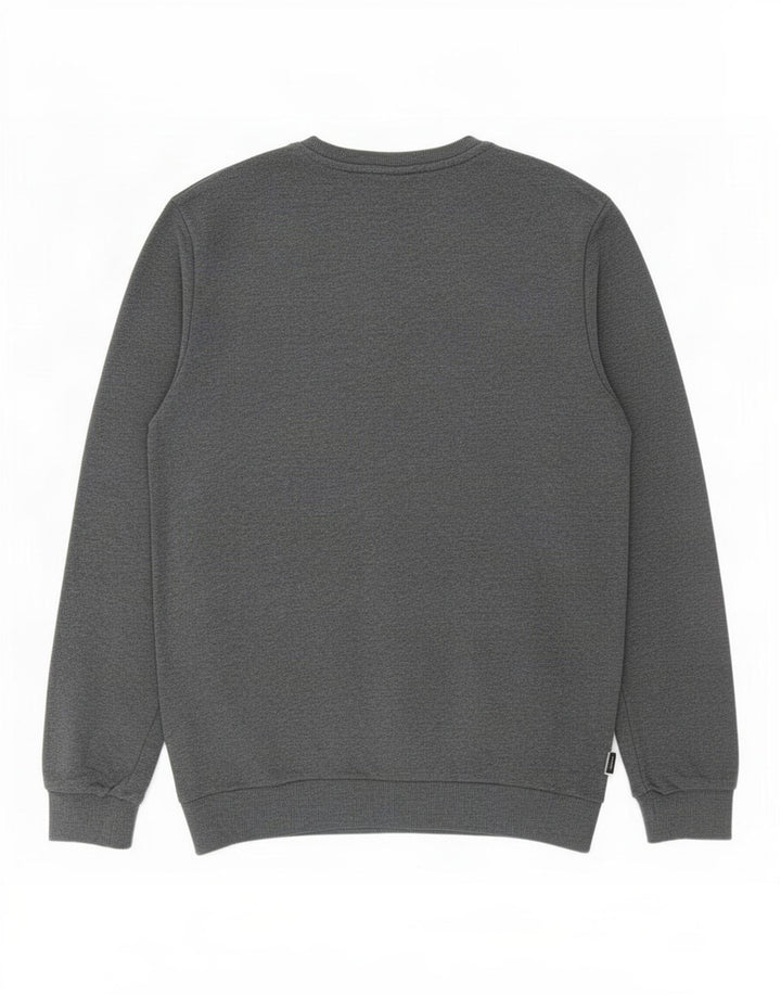 Adidas Sweat-shirt pour homme en coton gris Taille L