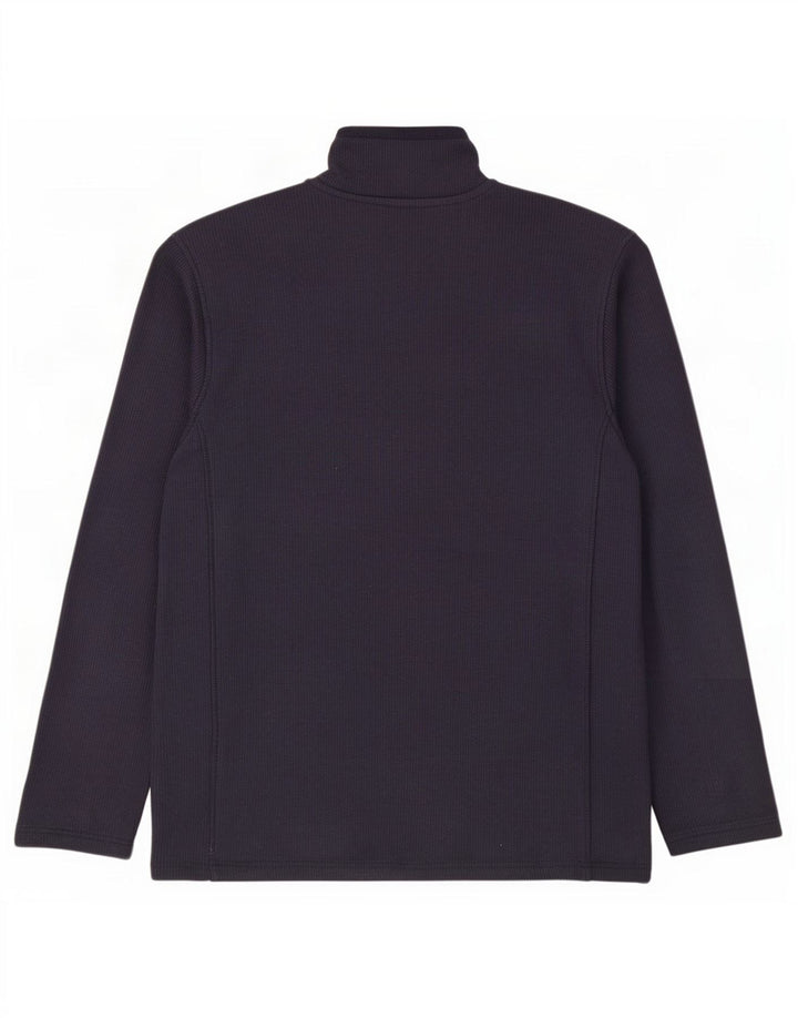 Mountain Warehouse Sweat-shirt à col zippé pour homme en coton bleu marine moyen