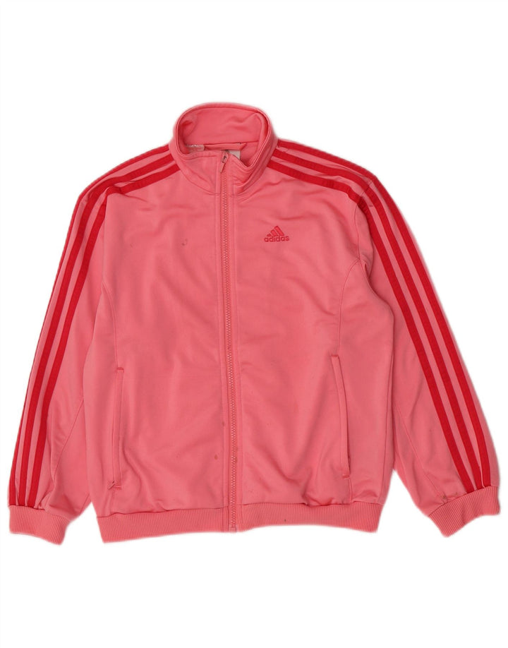Veste de survêtement Adidas Fille 9-10 ans Rose Polyester