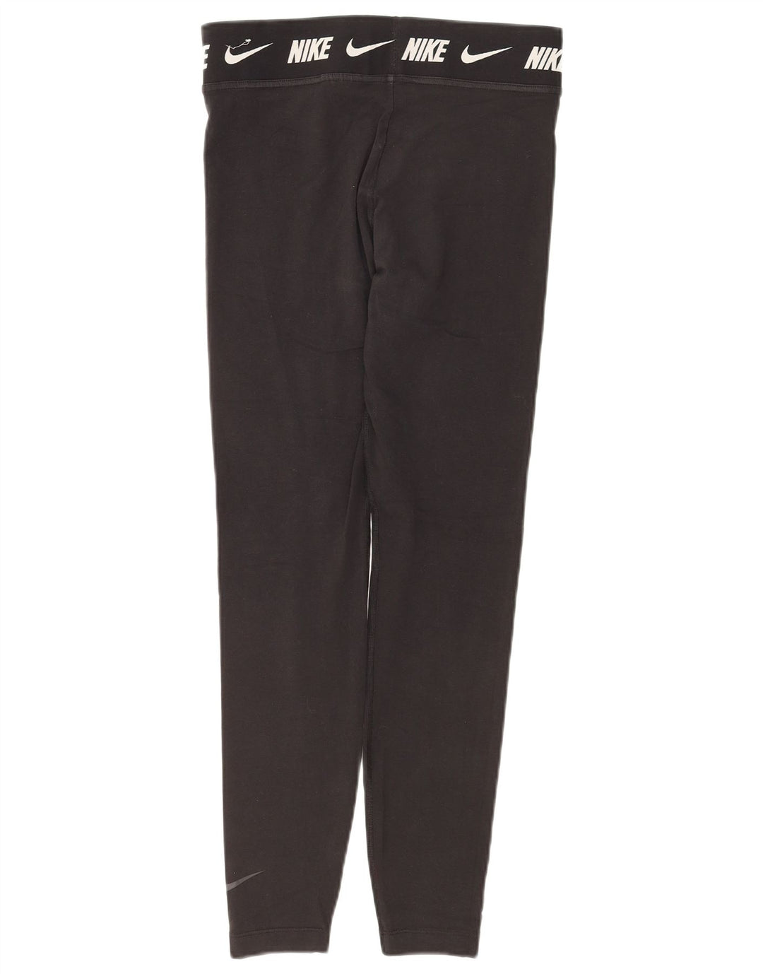 NIKE Legging graphique coupe ajustée pour femme UK 12 coton noir moyen