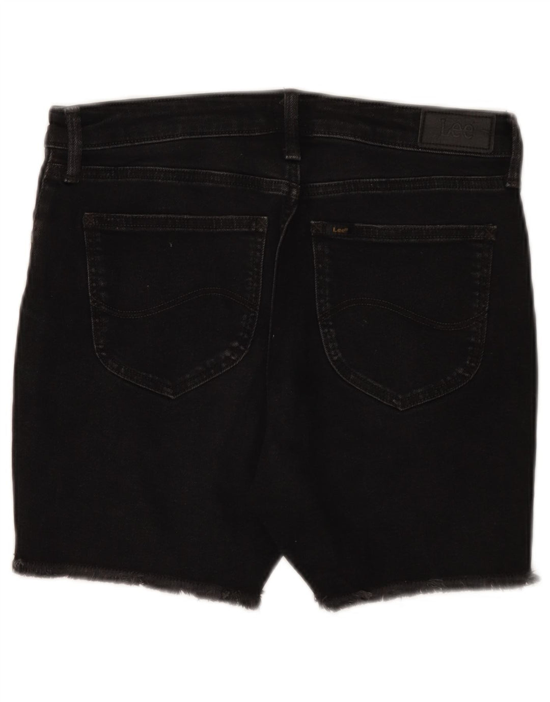 Lee Short en jean Boyfriend W27 pour femme, petit coton noir