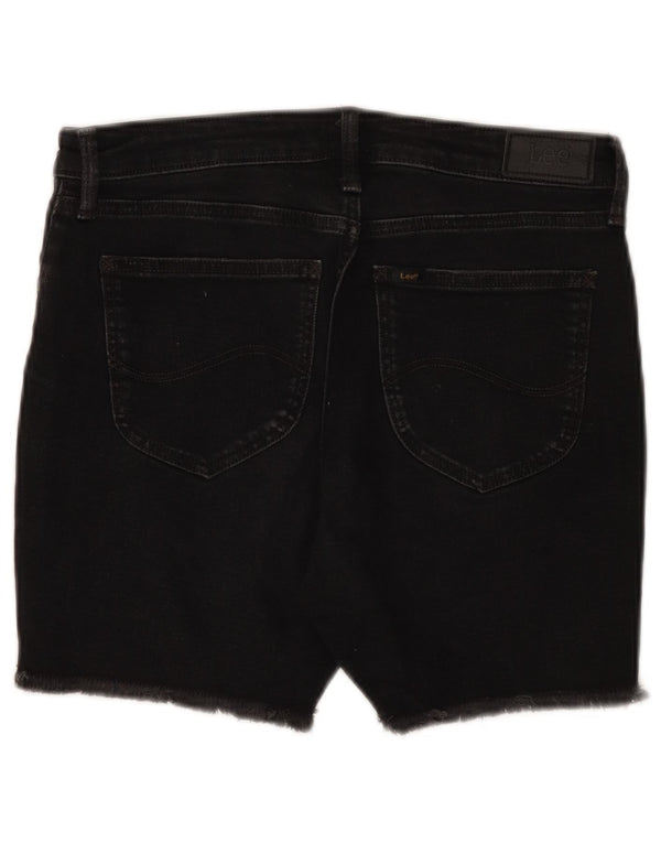 Lee Short en jean Boyfriend W27 pour femme, petit coton noir