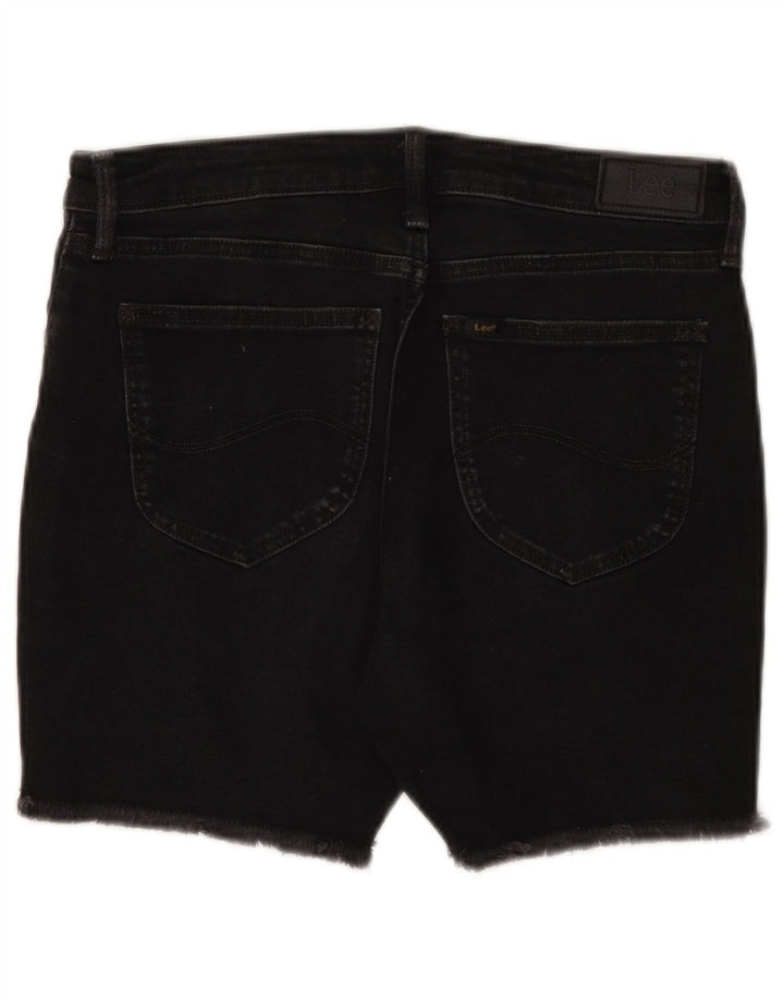 Lee Short en jean Boyfriend W27 pour femme, petit coton noir