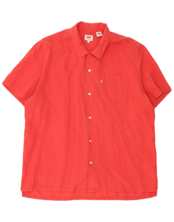 Levi's Chemise à Manches Courtes Homme XL Rouge