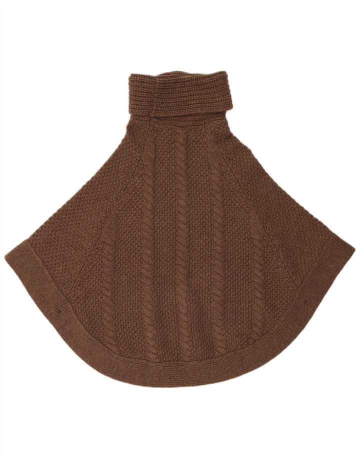 Joules Pull Poncho Oversize Femme UK 10 Petit Acrylique Marron