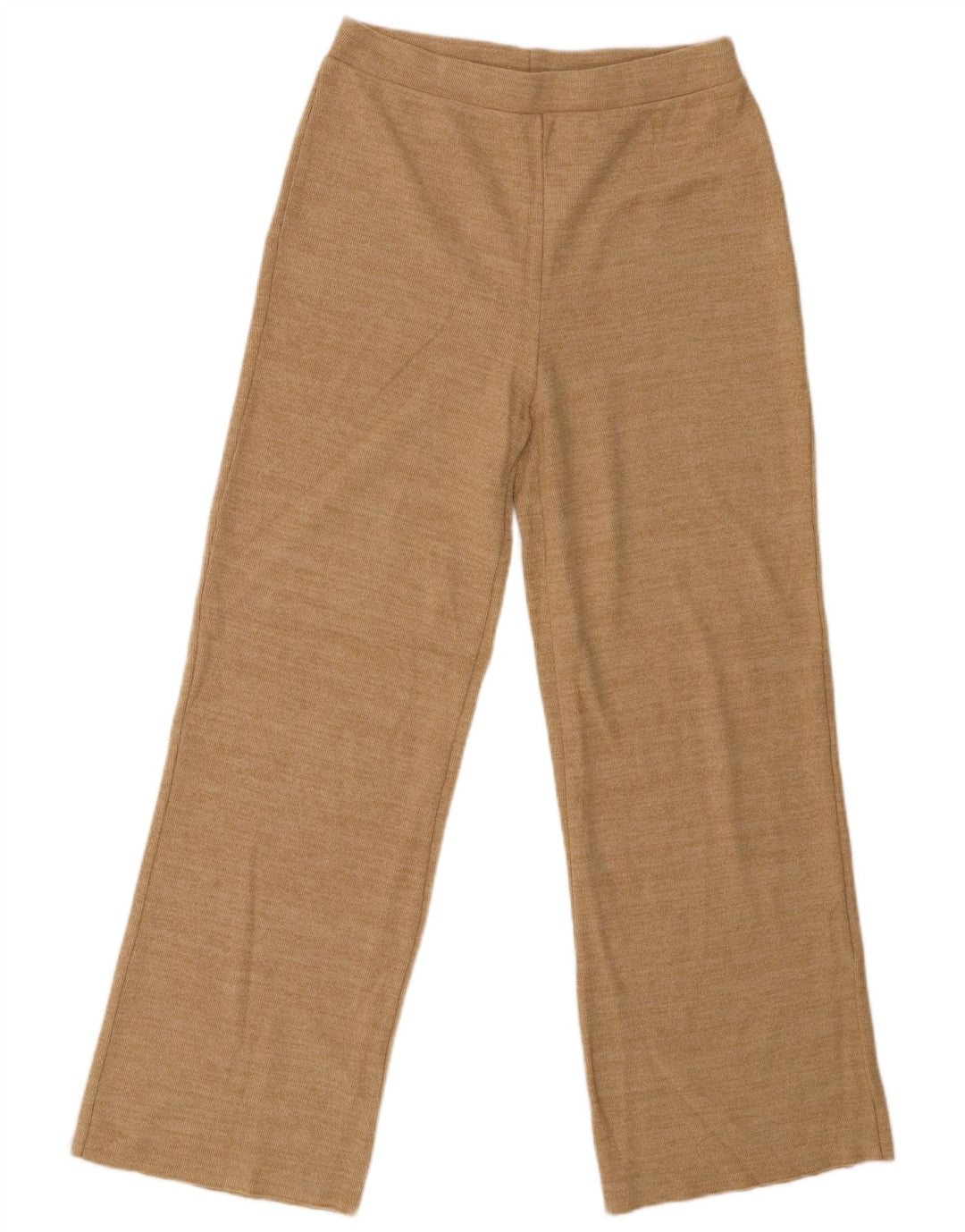 Zara Pantalon De Survêtement Femme UK 12 Coton Beige Moyen