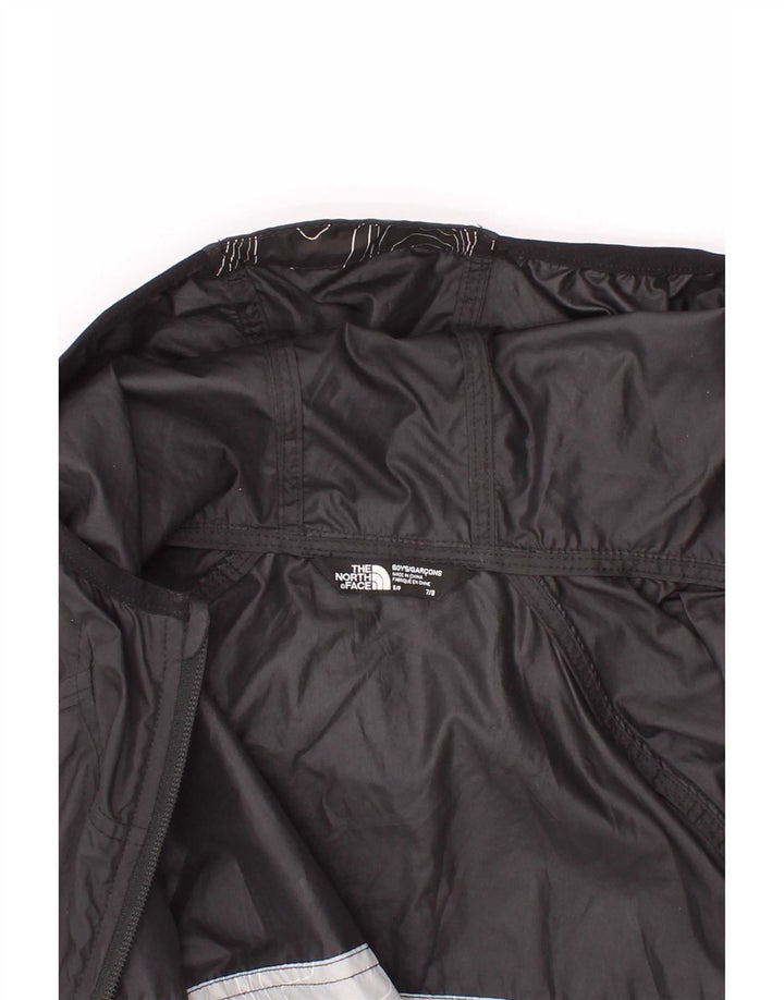 The North Face Veste de pluie à capuche graphique pour garçon 7-8 ans Petit Noir