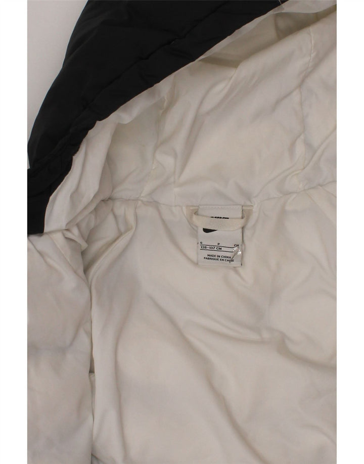 Nike Veste rembourrée à capuche pour fille 8-9 ans Petit Noir Polyester
