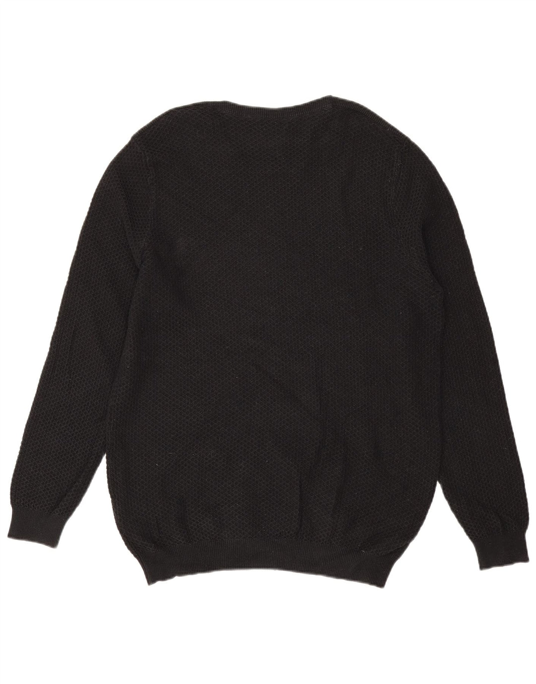 Massimo Dutti Pull à col rond pour homme XL en coton noir