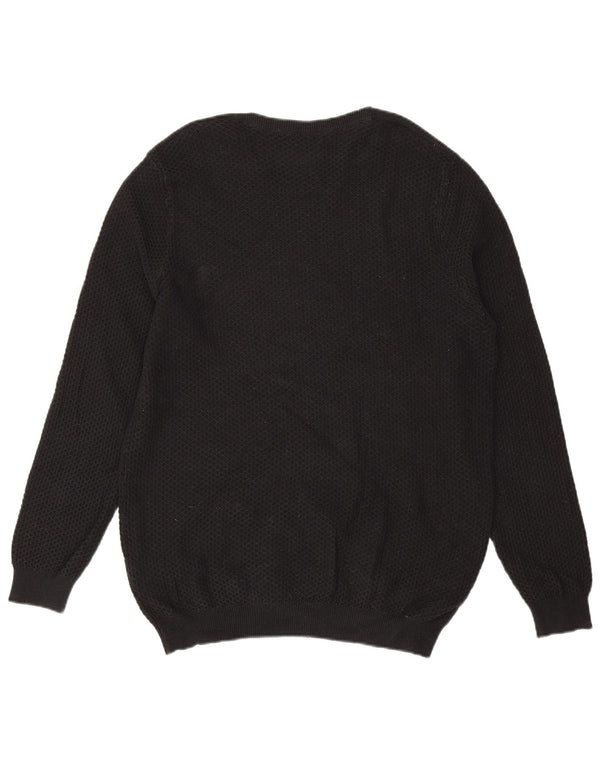 Massimo Dutti Pull à col rond pour homme XL en coton noir