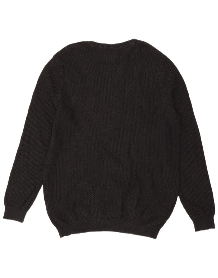 Massimo Dutti Pull à col rond pour homme XL en coton noir