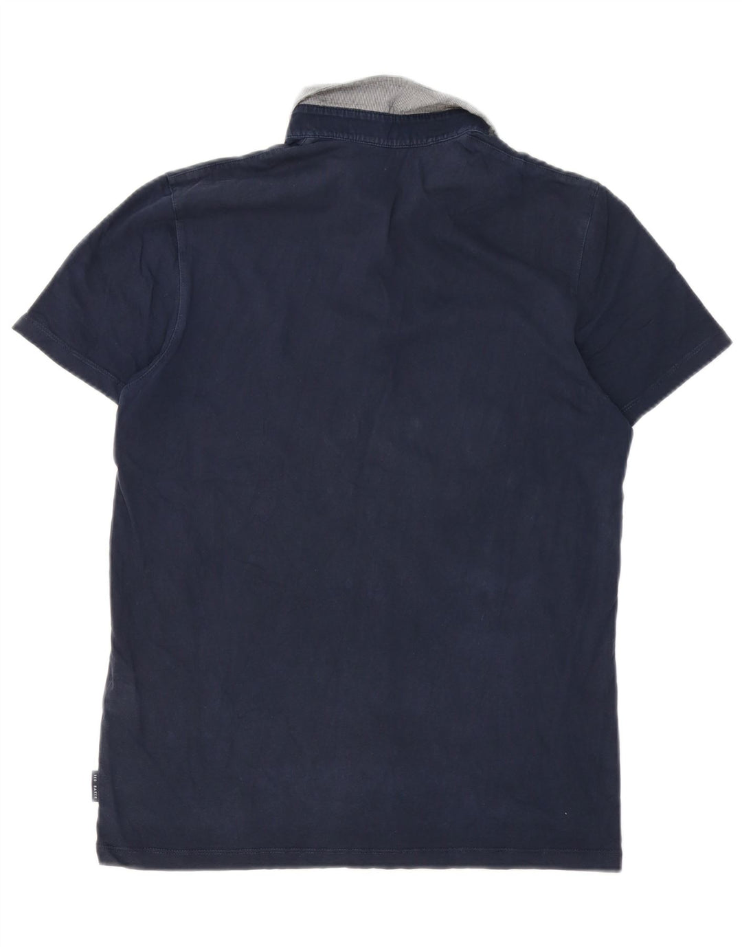 Ted Baker Polo Homme Taille 3 Bleu Marine Moyen Coton
