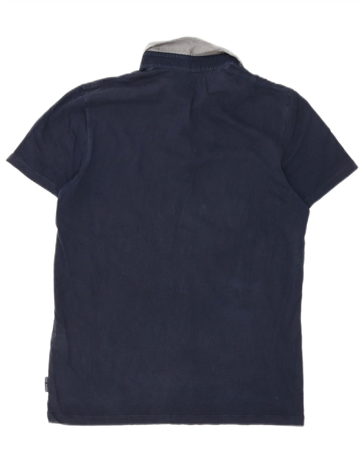 Ted Baker Polo Homme Taille 3 Bleu Marine Moyen Coton