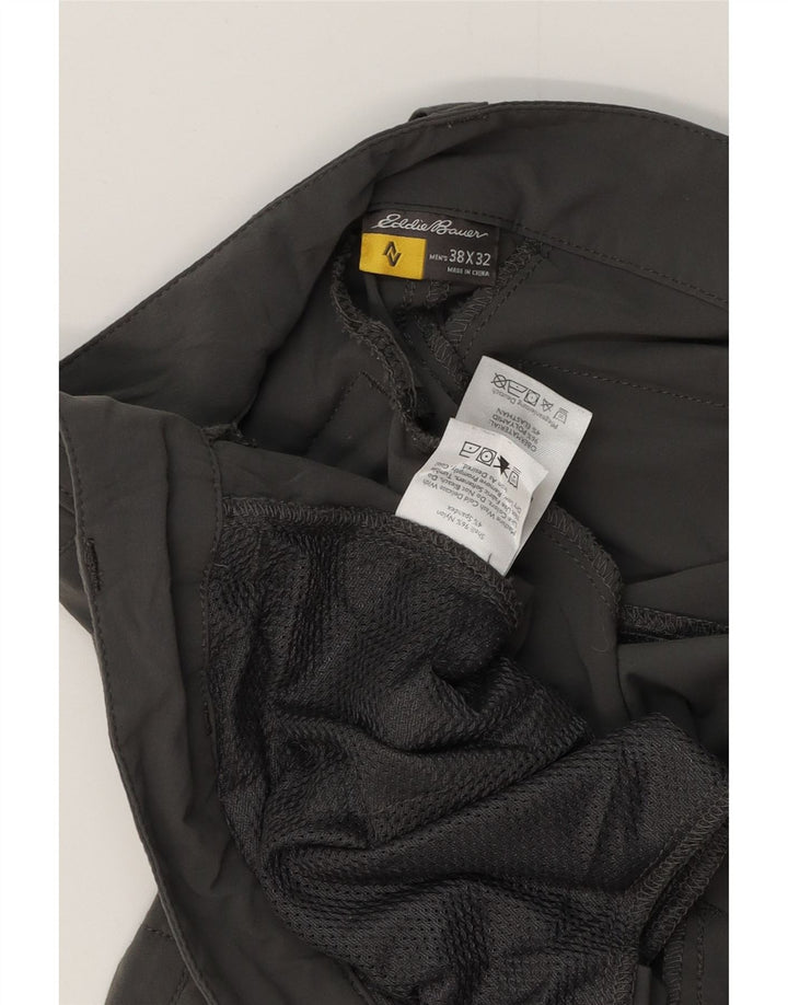 EDDIE BAUER Pantalon Cargo Slim Homme W38 L32 Nylon Gris