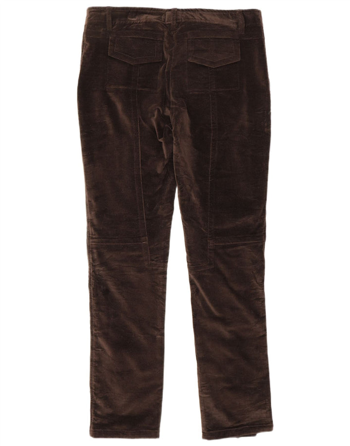 BLUMARINE Pantalon décontracté slim en velours pour femme IT 44 Medium W32 L30 Marron