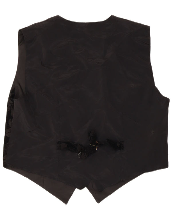 CARINA Gilet Femme UK 20 2XL Noir Floral