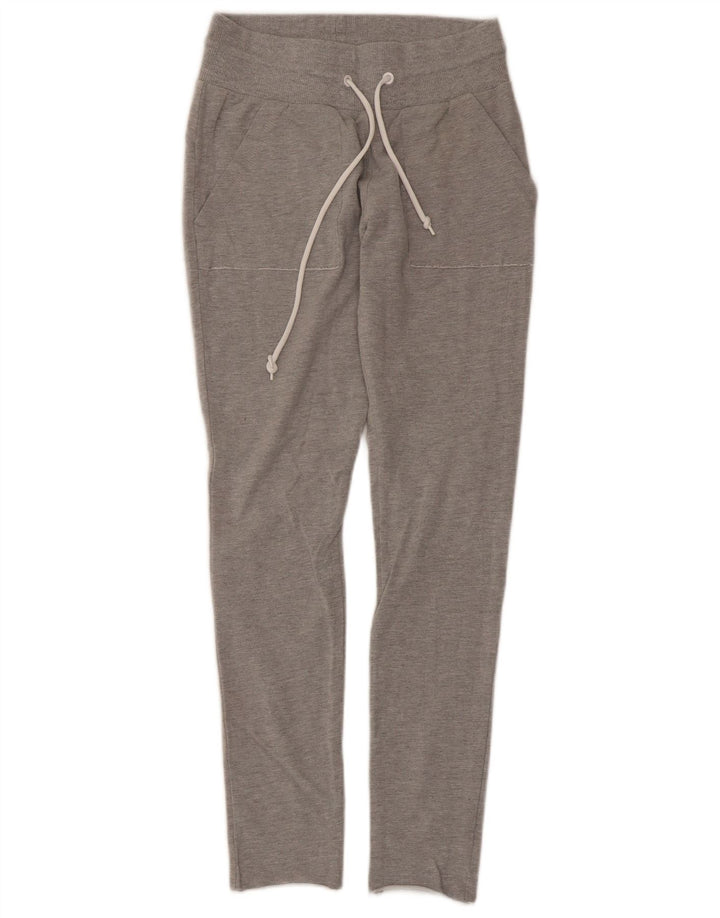 Adidas Pantalon de survêtement pour femme UK 8/10 Petit Gris Moucheté Polyester