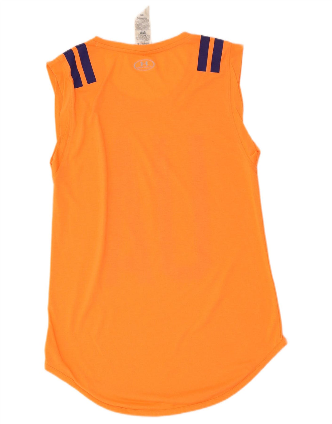 UNDER ARMOUR Débardeur graphique Heat Gear pour femme UK 12 Orange moyen