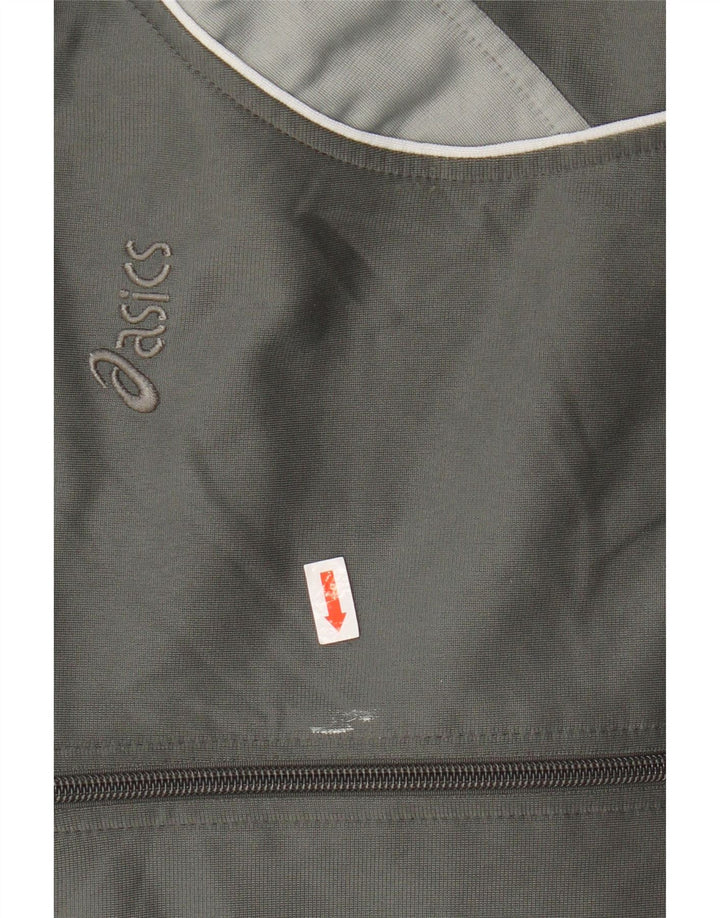 ASICS Sweat à capuche zippé pour homme XL Gris Colorblock