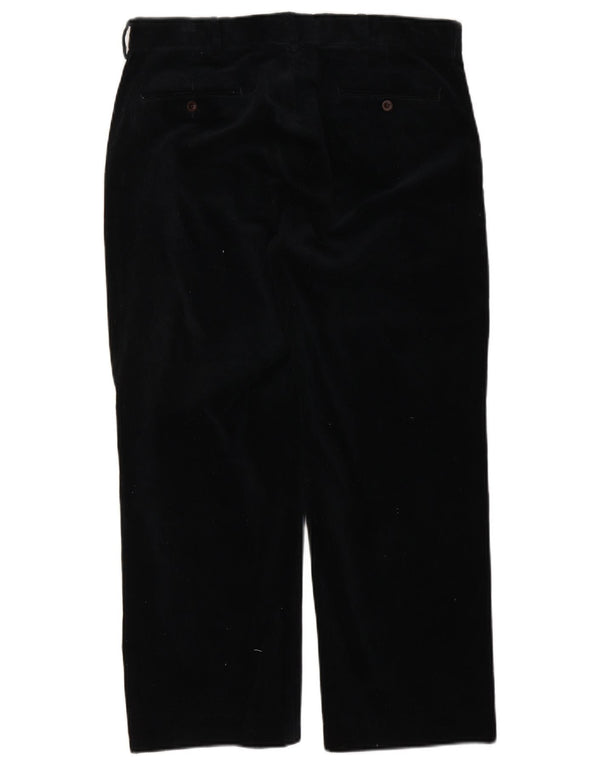 Polo Ralph Lauren Pantalon droit en velours côtelé pour homme W36 L26 Bleu marine Coton