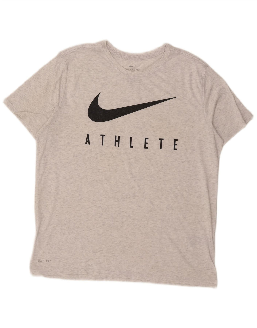 Nike Mens Athletic Cut Graphic T-Shirt Top XL Gris Moucheté Polyester