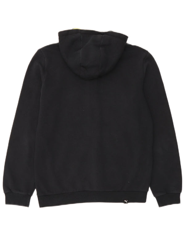 Puma Sweat à capuche zippé graphique pour garçon 13-14 ans Noir
