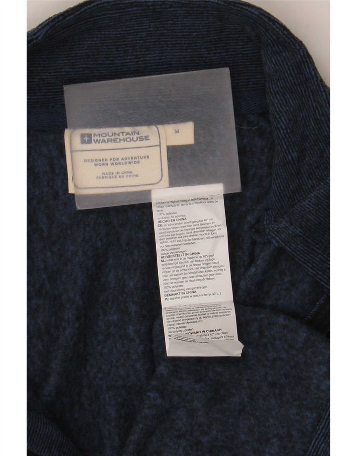 Mountain Warehouse Sweat-shirt à col zippé pour homme Bleu marine moucheté