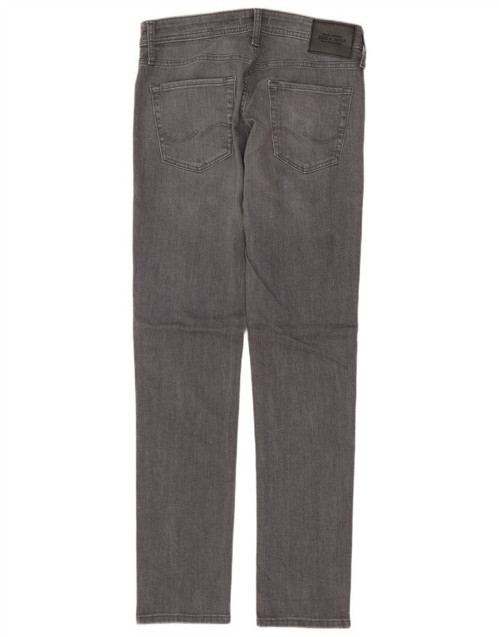 JACK & JONES Jean Slim GLENN W30 L32 Homme Gris Coton