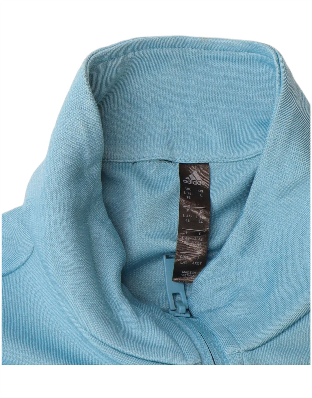 Adidas Veste de survêtement pour femme UK 16/18 Large Bleu Colorblock