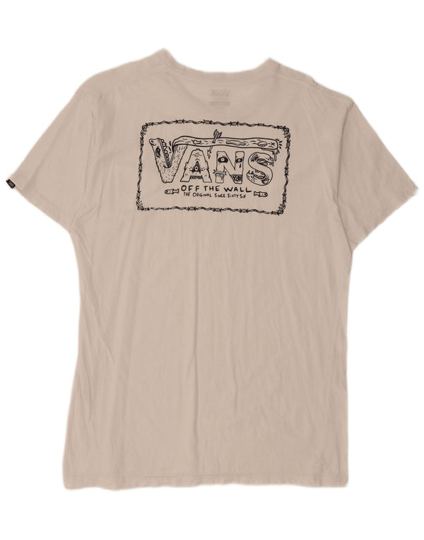 Vans T-shirt graphique coupe classique pour hommes, grand coton blanc