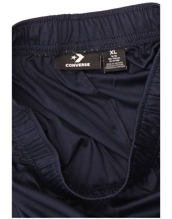 CONVERSE Short de sport graphique pour garçon 13-14 ans XL Bleu marine Polyester