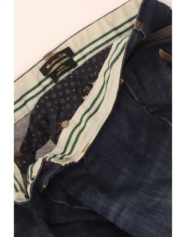 Massimo Dutti Jean Slim Femme W30 L31 Bleu Marine