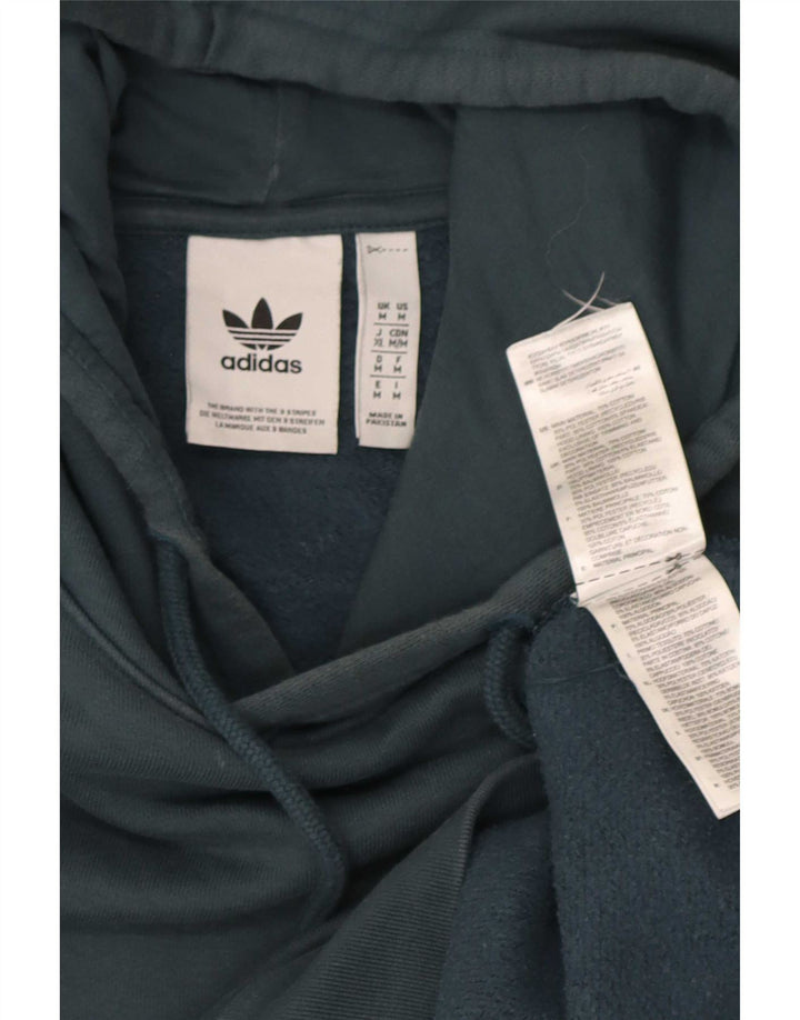 Adidas Pull à capuche pour homme en coton vert moyen