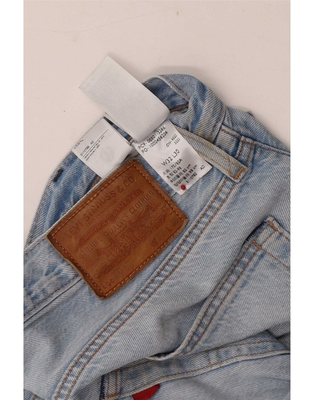 Levi's Jean Droit 501 Homme Bleu W32 L30 Coton