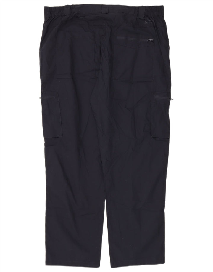 Mountain Warehouse Pantalon Cargo Regular Homme W40 L30 Bleu Marine Polyester