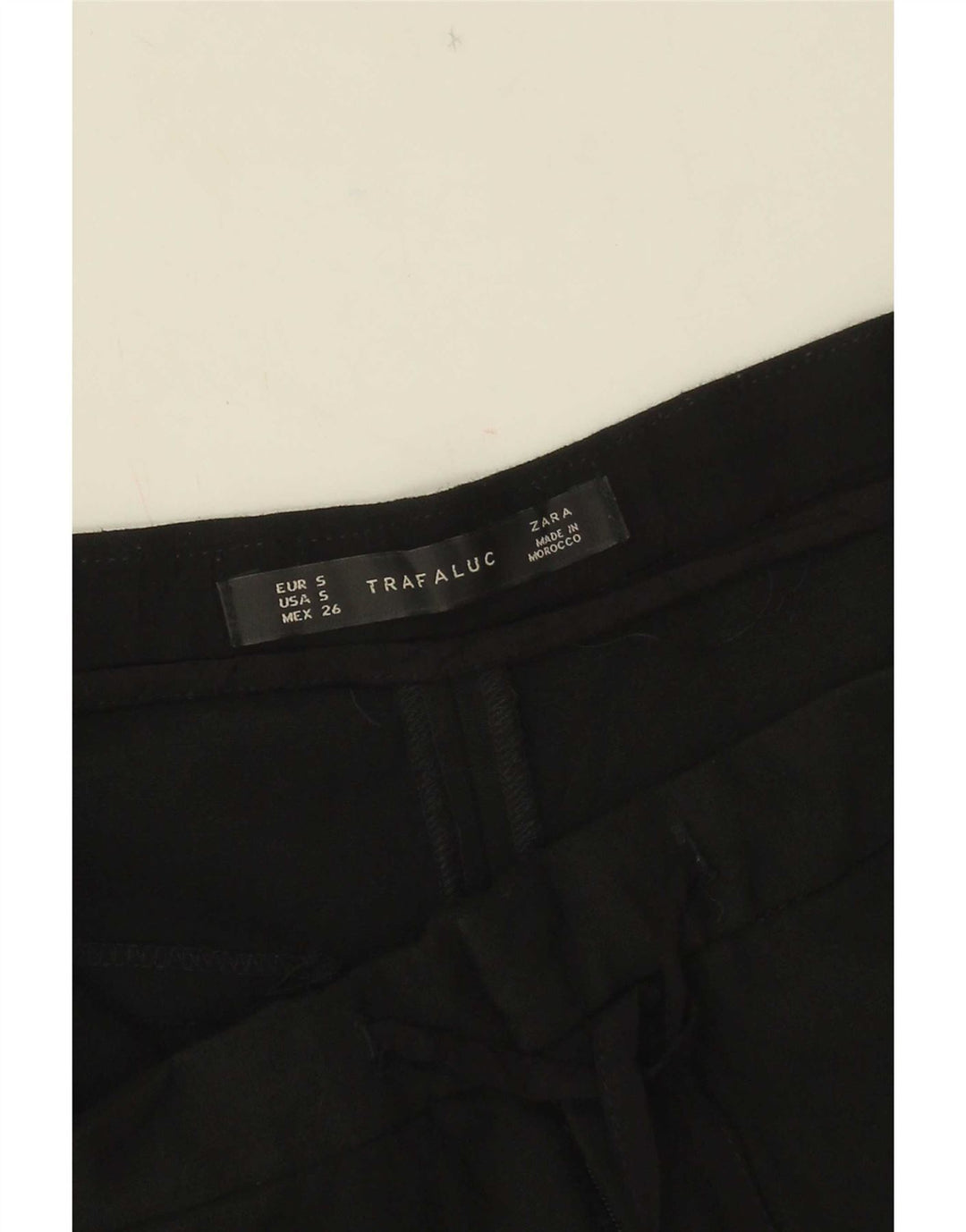 Zara Pantalon Chaud Femme Petit W26 Noir