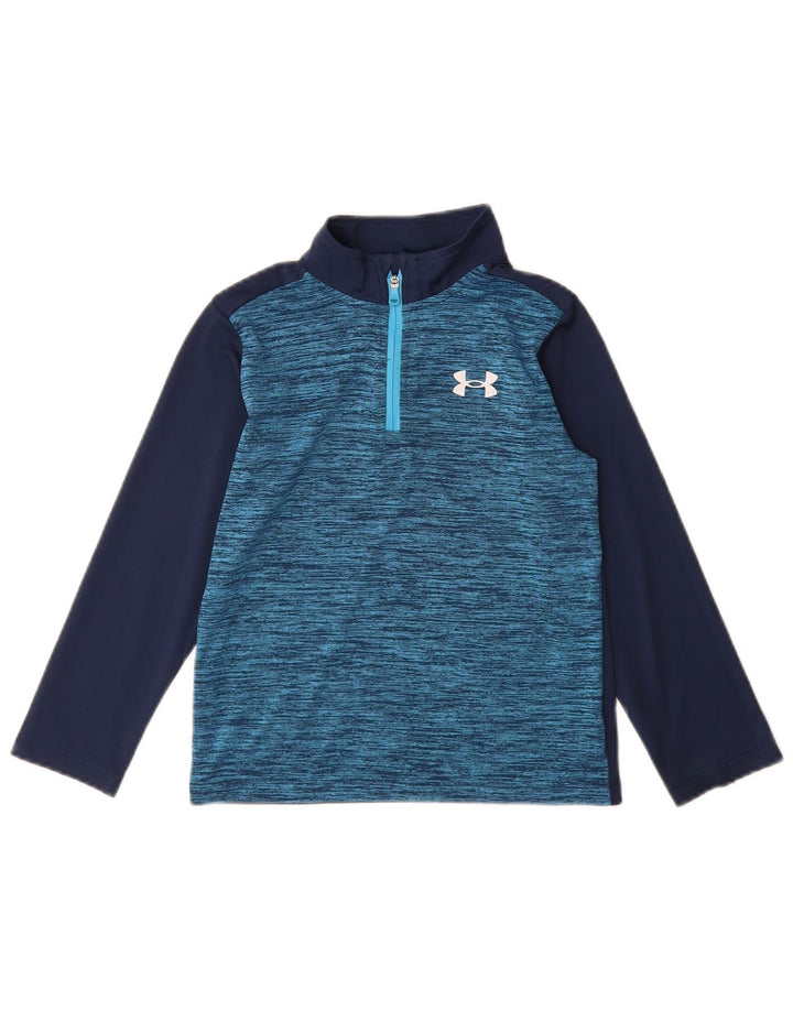 Under Armour Haut de Survêtement Pull Garçon 5-6 Ans Bleu Marine Colourblock