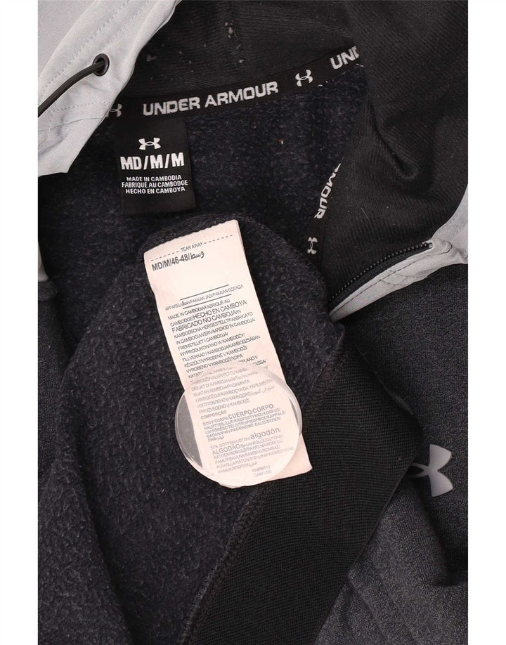 Under Armour Sweat à Capuche Zippé Homme Gris Moyen Colourblock Cotton