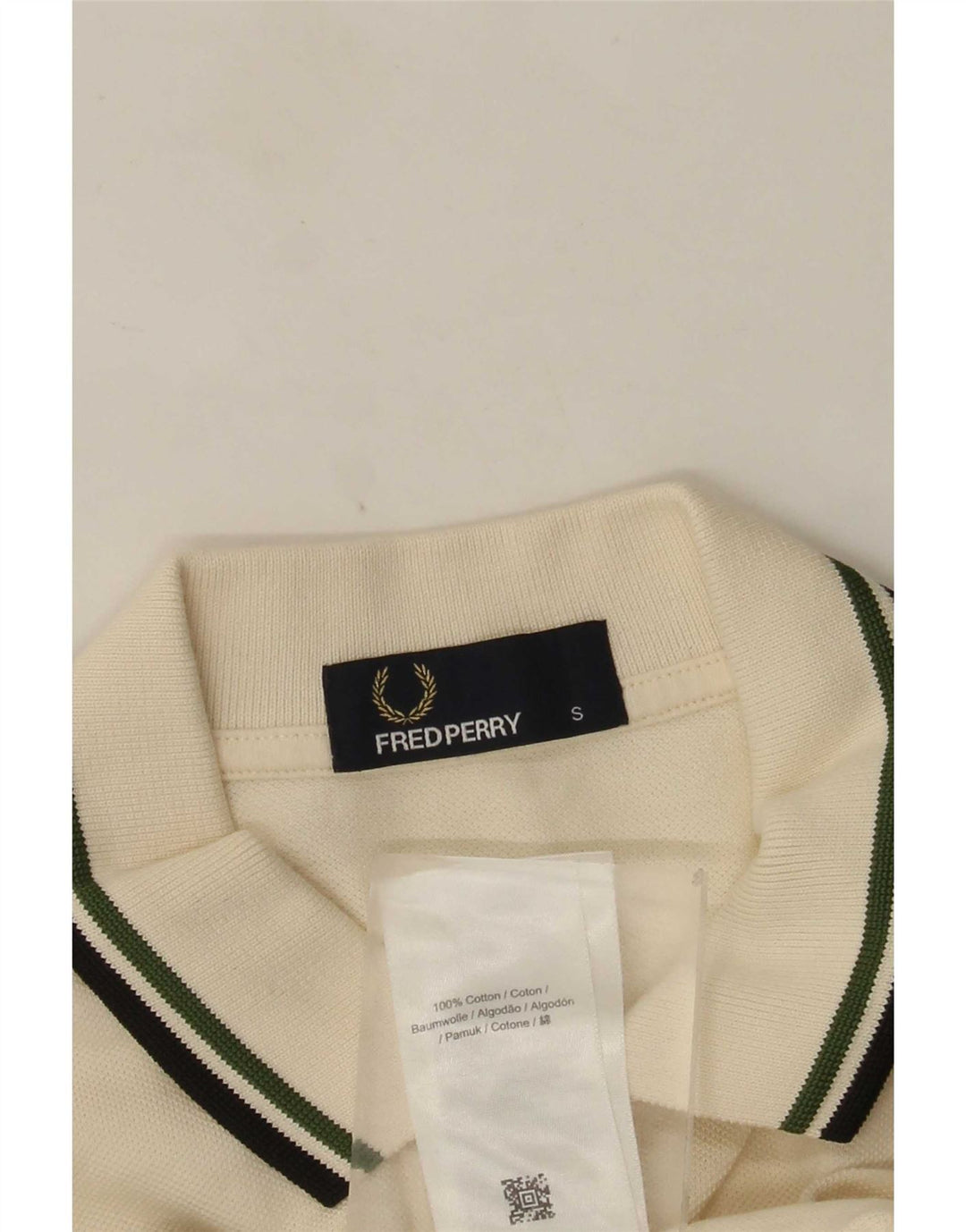 Fred Perry Polo Homme Petit Blanc Coton